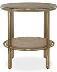 Elise - Round Brass Side Table
