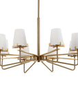 Lassen - 8 Light Chandelier - Brass