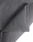 Stonewashed Cotton Waffle Weave - Queen Duvet Cover Set Set of 3 - Slate