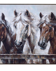 Majestic Framed Canvas - White