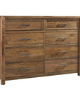 Crafted Oak - Dresser 8 Drawers