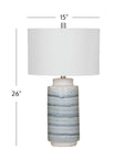 Brizi - Table Lamp - Blue / Cream