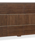 Melange - Contours Credenza - Dark Brown
