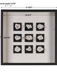 Geode - Linen Shadow Box - Black