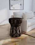 Commerce And Market - Carved Stump Side Table