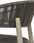 Dermott - Outdoor Counter Stool - Brown / Dark Gray