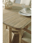 Surfrider - Rectangle Dining Table With 2-18" Leaves - Light Brown