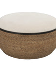 Island - Straw Storage Ottoman / Coffee Table