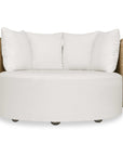 Sunset - Outdoor Round Swivel Day Bed - White