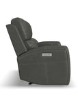 Linden - Power Reclining Loveseat With Console & Power Headrests & Lumbar