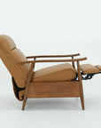 Hampton B - Recliner Push Thru The Arms - Santa Fe-Brandy