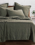 Cotton Canvas - Full/Queen Stonewashed Coverlet Set Set of 3 - Duffle Bag