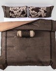 Caldwell - Full Comforter Set Set of 5 - Brown