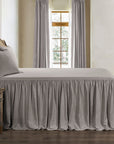 Luna - Full Washed Linen Bedspread Set Set of 3 - Taupe