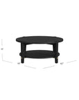 Whitfield - Round Cocktail Table - Black