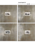 Historical Buildings - Framed Art Set of 4 - Silver
