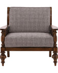 Peterson - Occasional Chair - Dark Brown / Gray