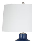 Navy Sphere Table Lamp - Navy