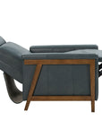 Lewiston B - Push Thru The Arm Recliner - Bluegray