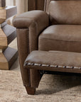 MS - Julian Zero Gravity Power Sofa with Power Headrest - Dark Brown