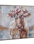 Southern Belle Framed Canvas - Gray