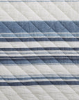 Mystic Stripe - King Cotton Gauze Quilt Set Set of 3 - Navy