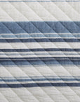 Mystic Stripe - Full/Queen Cotton Gauze Quilt Set (Set of 3) - Navy