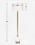 Curran - Tapered Metal Floor Lamp - White
