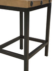 Old World - Counter Stool - Light Brown / Black