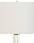 Crystal Column - Table Lamp - Silver