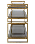 Stacked Up - Glass Console Table - Gray