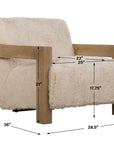 Jackson - Sheepskin Accent Chair - Light Brown
