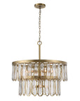 Aurelie - 9 Light Round Pendant - Brass