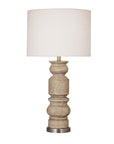 Helford - Table Lamp - Light Brown / White