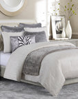 Celeste - Queen Comforter Set Set of 4 - Taupe / Ivory