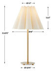 Lilabet - Fluted Shade Table Lamp - Gold