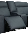 MS - Riverton Power Gliding Console Loveseat With Power Headrest And Lumbar