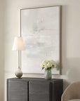 One And Only - Hand Painted Abstract Art - Blue / Brown / Gray / White