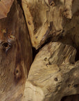 Driftwood - Glass Top Large Coffee Table