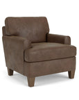Moxy - Fabric Chair, T-Shaped Seat Cushion, Rounded Mailbox Arms