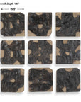 Ignite - Wood Wall Decor (Set of 9) - Black / Woodtone