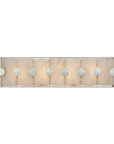Rene - 4 Light Swirl Glass Vanity - Silver
