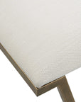 Farrah - Geometric Bench - White