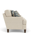 Moxy - Fabric Loveseat, T-Shaped Seat Cushion, Rounded Mailbox Arms