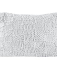Chess Knit - Dutch Euro Pillow - Gray