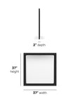 Waterfall - Mirror - Deep Ebony