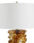 Bassa - Glazed Table Lamp - Brown / Cream