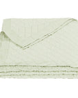 Diamond Linen - Full/Queen Linen Cotton Diamond Quilt - Sea Foam