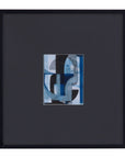Leo I Framed Print - Black / Blue