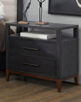 Waterfall - Nightstand - Black